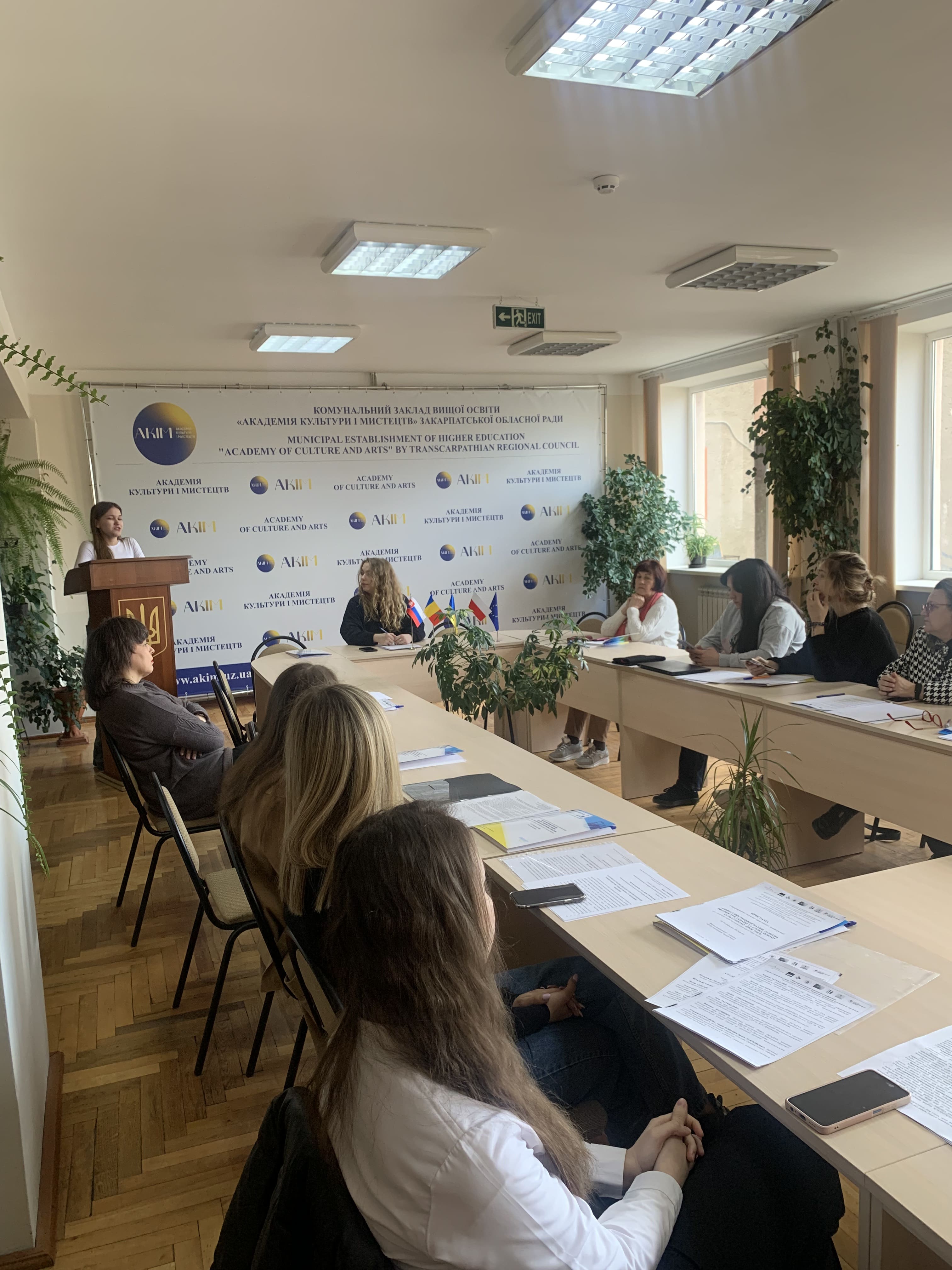 Vystup studentky I kursu Inny Zahrebelʹnoyi min